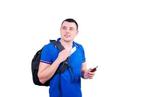 Man with phone Stock Photos