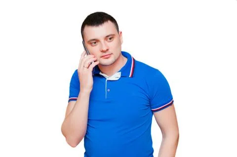 Man with phone Stock Photos