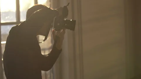 A man photographer Stock Footage 102832019