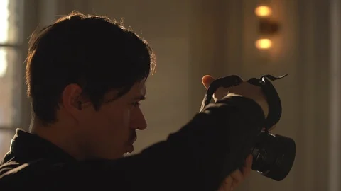 A man photographer Stock Footage 102832058