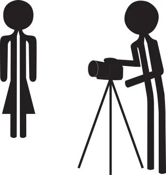 Man photographer Stock Illustration