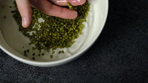 Man picking beans Stock Footage 170685482