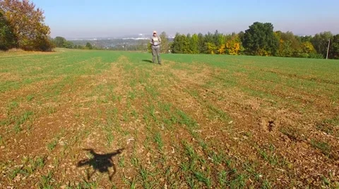 Man piloting drone. Stock Footage 55839761