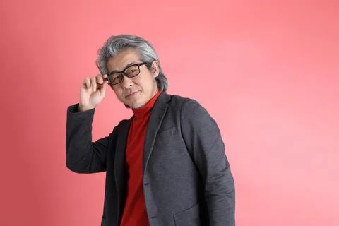 Man on Pink Stock Photos