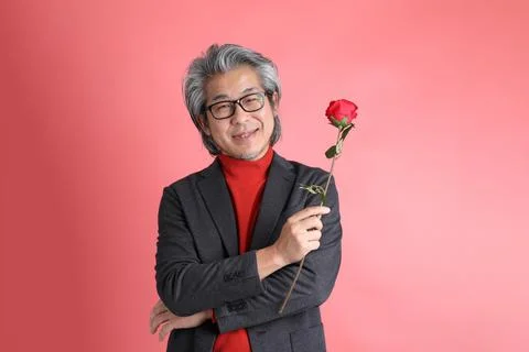 Man on Pink Stock Photos