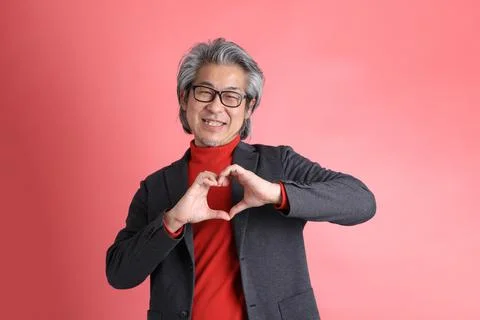 Man on Pink Stock Photos
