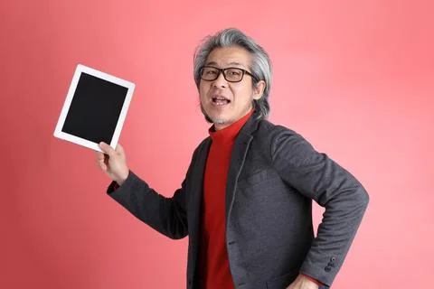 Man on Pink Stock Photos