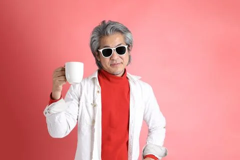 Man on Pink Stock Photos