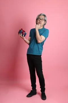 Man in Pink Stock Photos