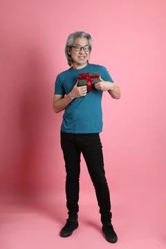 Man in Pink Stock Photos