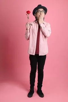 Man in Pink Stock Photos