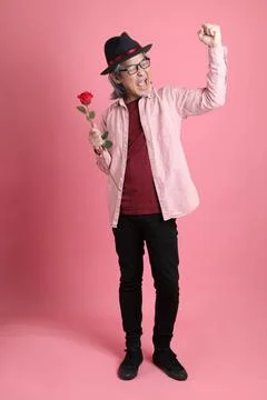 Man in Pink Stock Photos