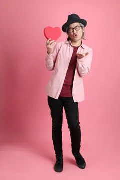 Man in Pink Stock Photos