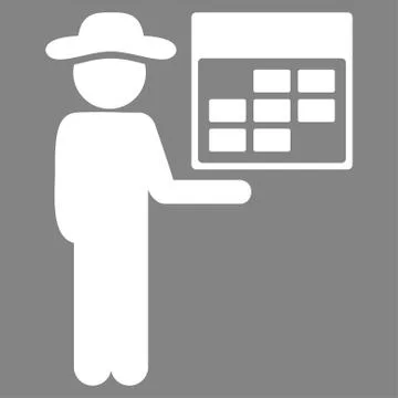 Man Plan Icon Stock Illustration