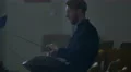 The man play the musical instrument in the hall. Real time capture 4k or 4k+ Resolution