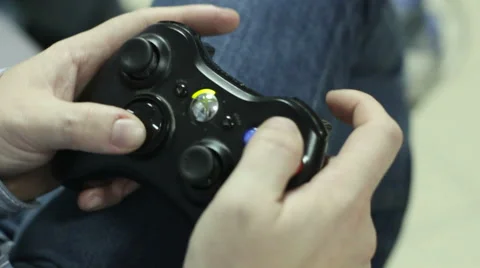 Man play video games Stock Footage 61145734