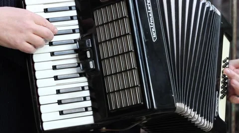 Man Playing Accordion Stock Footage 46117012