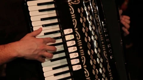 Man playing the accordion Video stock 71262433