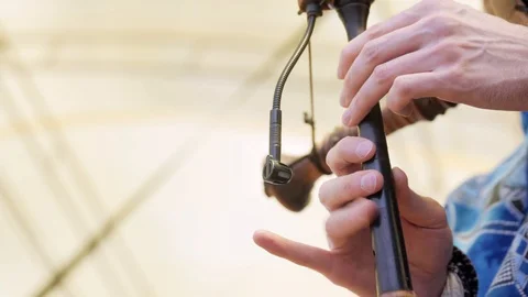 Man playing the bagpipes Stock-Footage 103916186