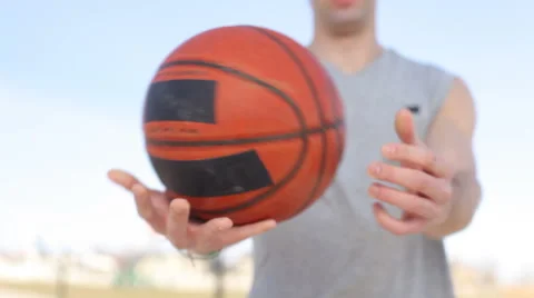 Man playing basketball Stock-Footage 61667662