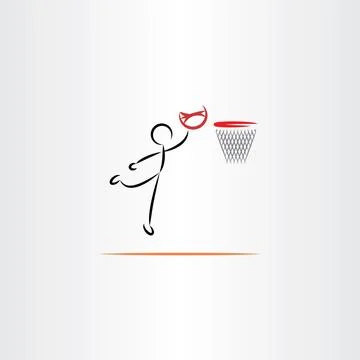 Man playing basketball vector icon illustration Stock-Illustration