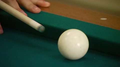 Man playing billiard Stock Footage 54592669