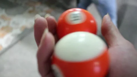 Man playing billiards Stock Footage 47457297