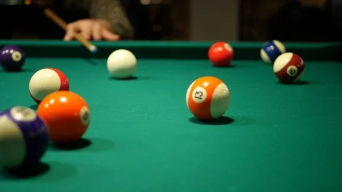A man playing billiards Vídeo Stock 97657994