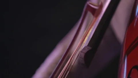 Man playing the cello, close up. Video stock 74389623