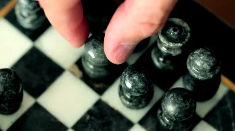 Man playing chess Stock Footage 7906772