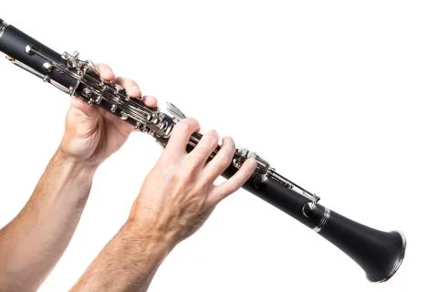 Man playing clarinet Stock Photos