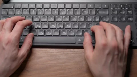 Man playing on the computer at home. Cyber sport gamer play game. Stock Footage 307703724