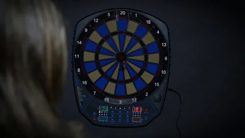 Man playing darts Video stock 72067917