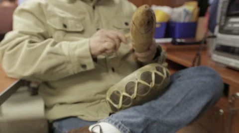 Man playing with drum and instruments Stock Footage 49678834