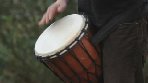 Man playing the drum Stock Footage 8832511