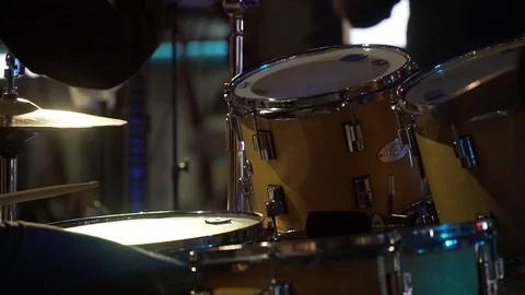 Man playing drums close up 库存影片 113226182