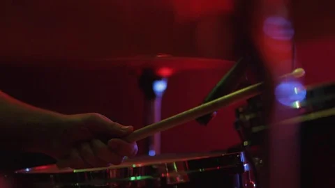 Man playing the drums at a concert . 動画素材 73454136