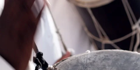 A man playing the drums. Stock Footage 46872394