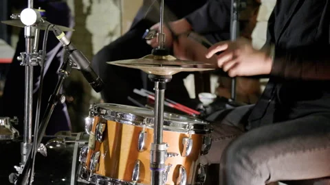 A man playing drums. Stock Footage 273809714