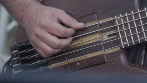 Man playing an electric guitar Stock Footage 77446470