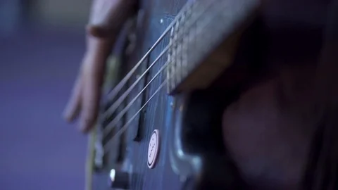 Man Playing Electric Guitar Stock Footage 125700565