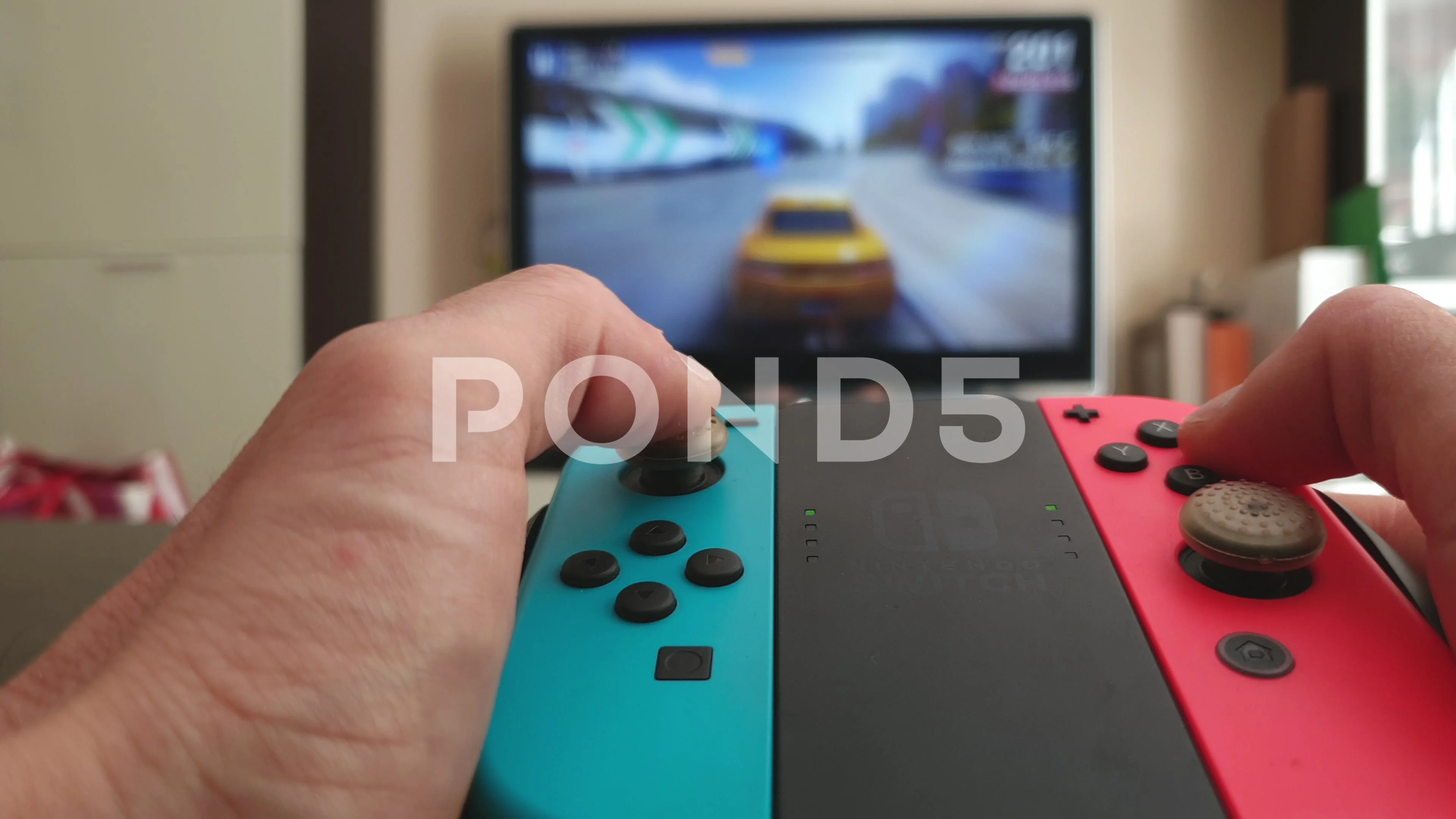 A Man Playing Game On Nintendo Switch co... | Stock Video | Pond5