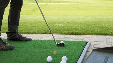 Man playing golf Stock Footage 89502561