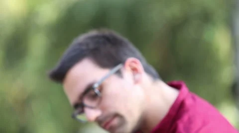 Man playing the guitar and singing Stock Footage 59556498