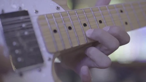Man Playing Guitar Close Up Stock Footage 100568125