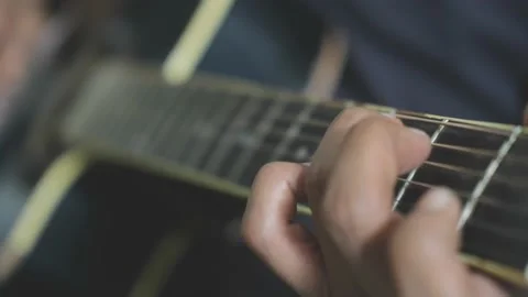 Man Playing Guitar Close Up 스톡 동영상 156671691