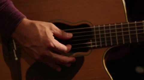 Man Playing Guitar Stock Footage 44733647