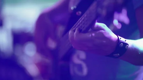 Man playing on a guitar Stock Footage 50349902