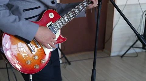 Man playing guitar Stock Footage 53000589