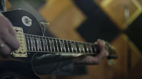 Man Playing Guitar Stock Footage 72237381